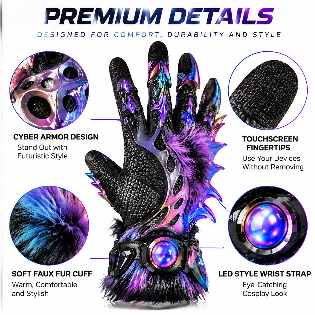 🌈ELOGLOEN® Elegant Winter Gloves - Touchscreen Compatible Thermal Dress Gloves with Faux Fur & Pearl Flower Accents