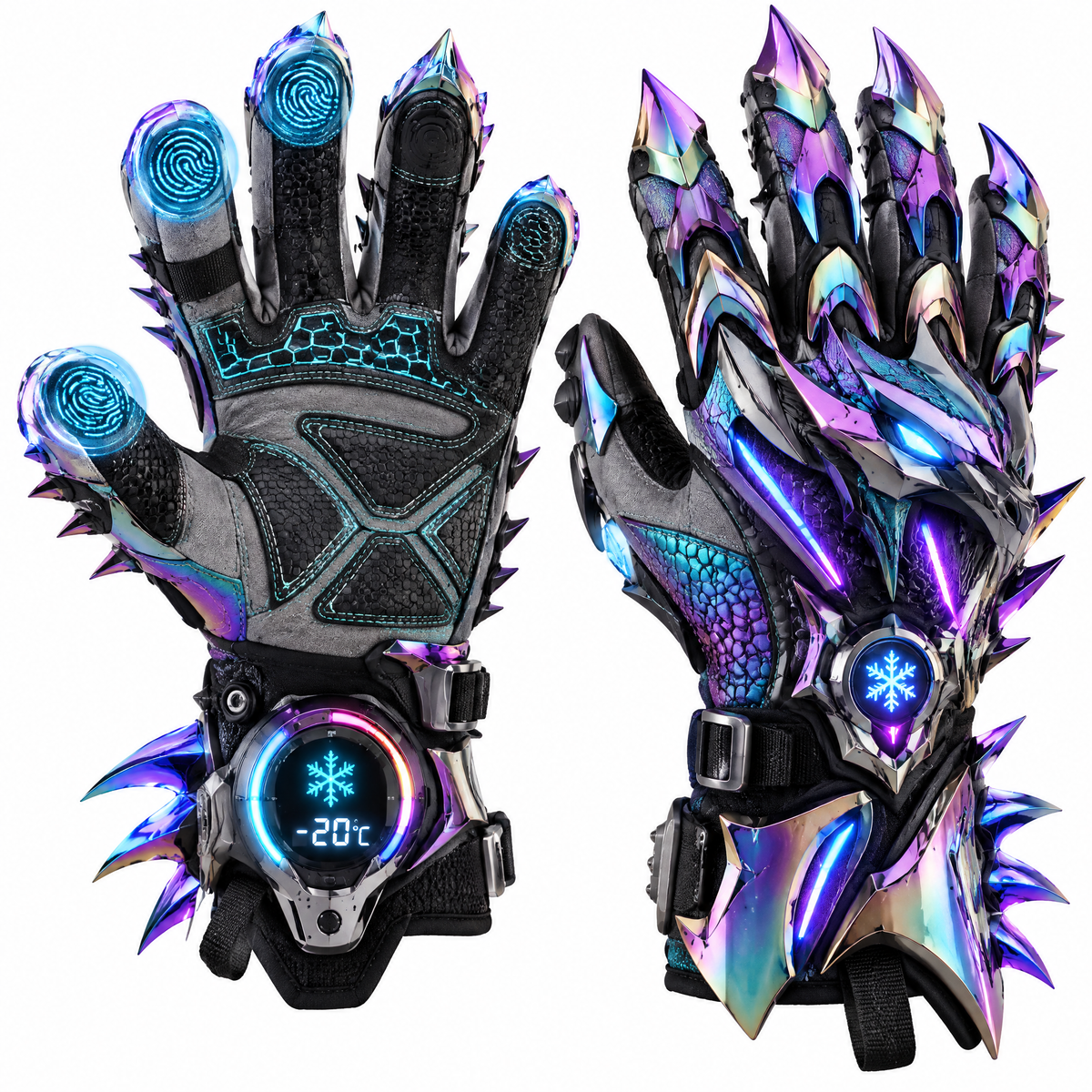 🎁ELOGLOEN® Heated Winter Gloves - Rechargeable Electric Thermal Ski Gloves with 3 Heating Levels & Touchscreen Compatible