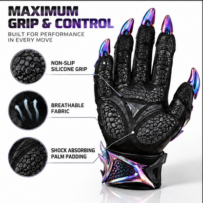 🦖ELOGLOEN® Tactical Work Gloves - Full Protection Heavy Duty Gloves with Impact Armor & Anti-Slip Silicone Palm
